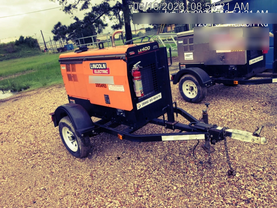 2022 Lincoln Electric LE400 Kubota V1505, Trlr, Cable Rack, Light Kit, ES Decals, T3