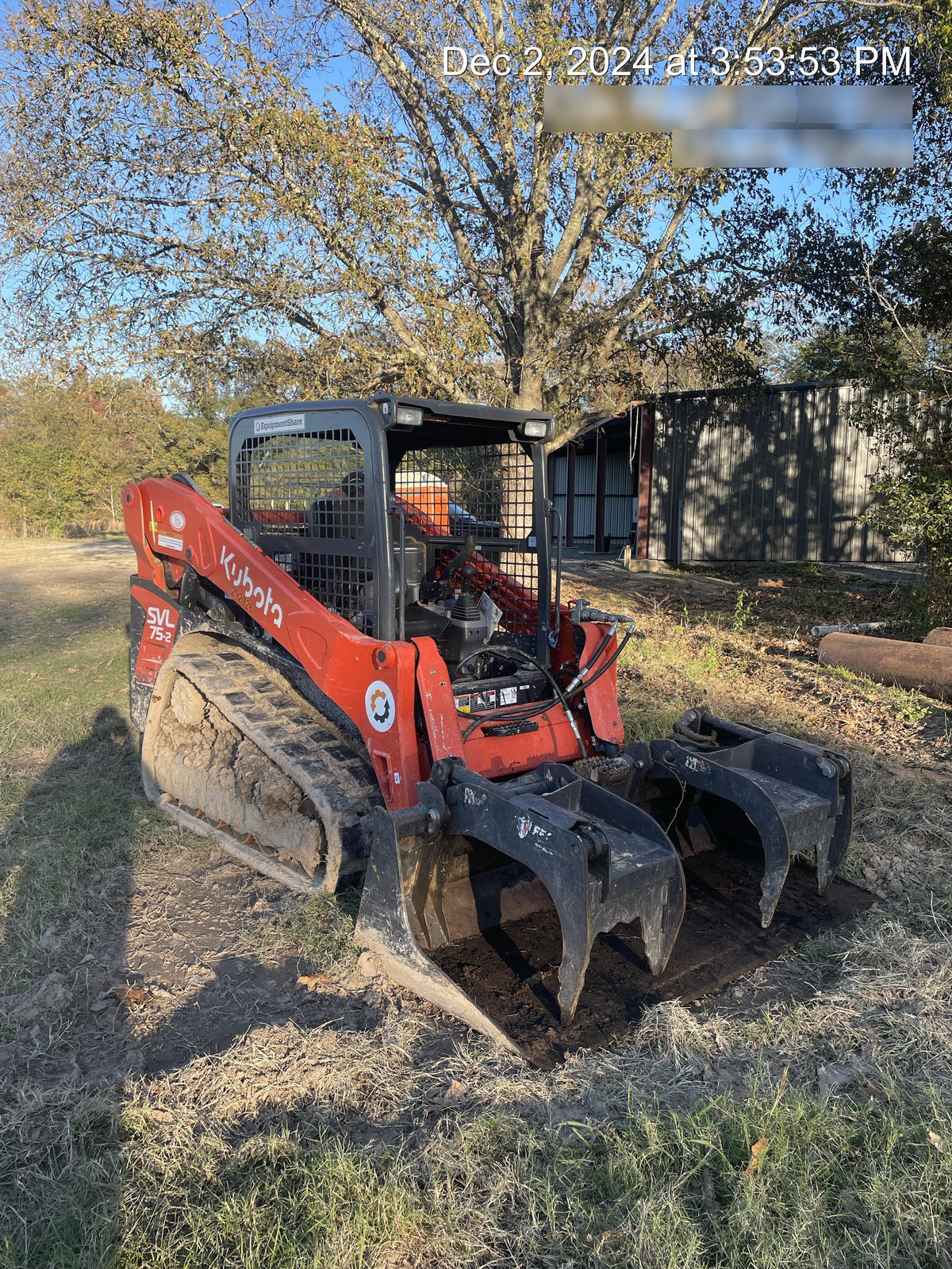 2019 PALADIN 72" Brush Grapple