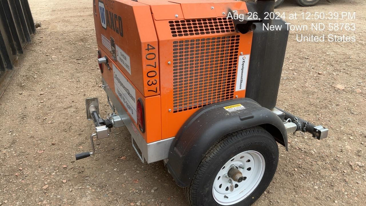 2024 Wanco WLTT-4MM4K Diesel, Deep Sea Controller, Shore Power Plug, Auto Start, (4) 350W LED Floodlights, 4kW Generator, 60 Gal Fuel Tank, 2" Ball, T3