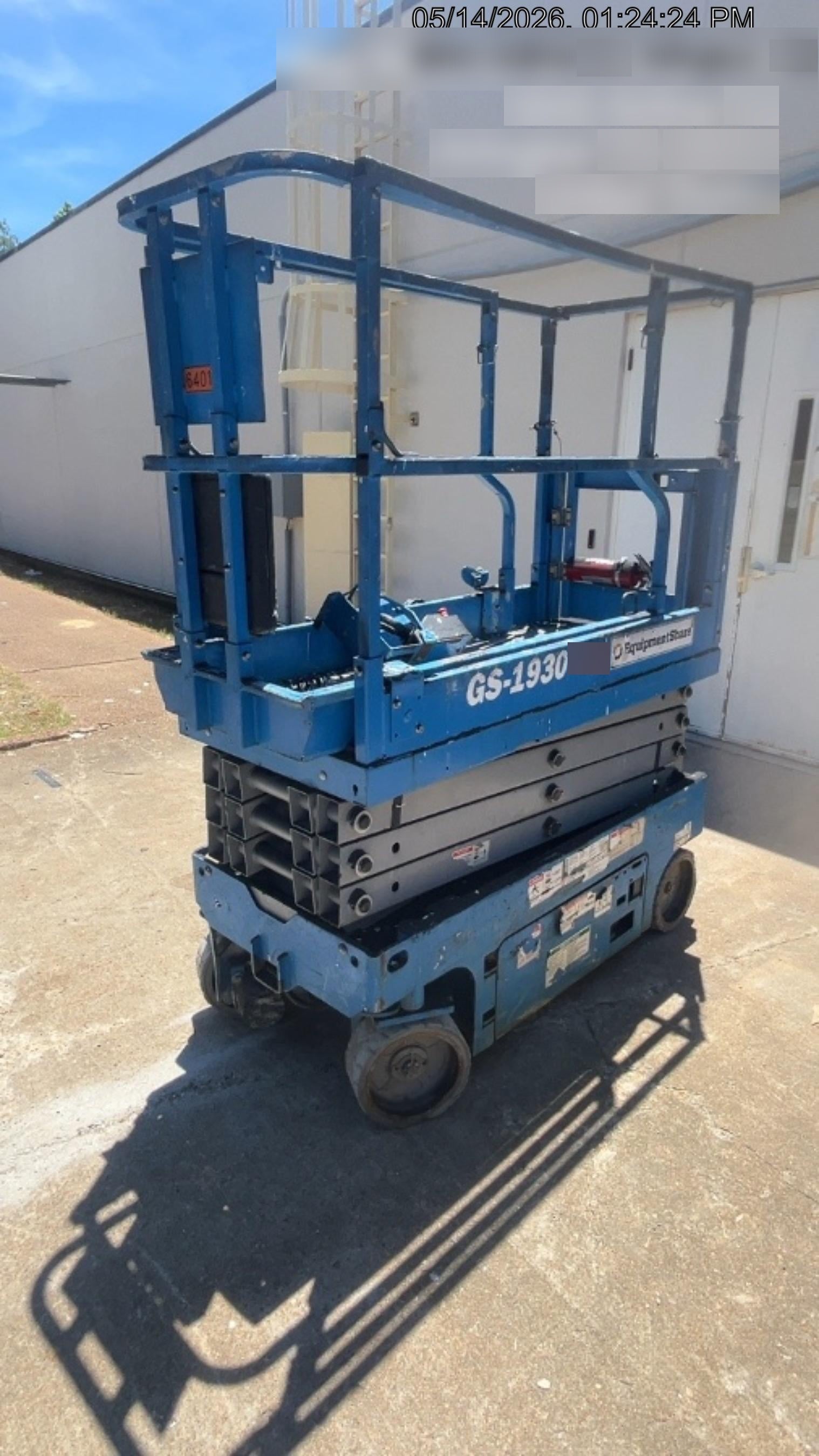 2020 Genie GS-1930 Solid Non Marking Tires, Beacon, Folding rails with half height swing gate