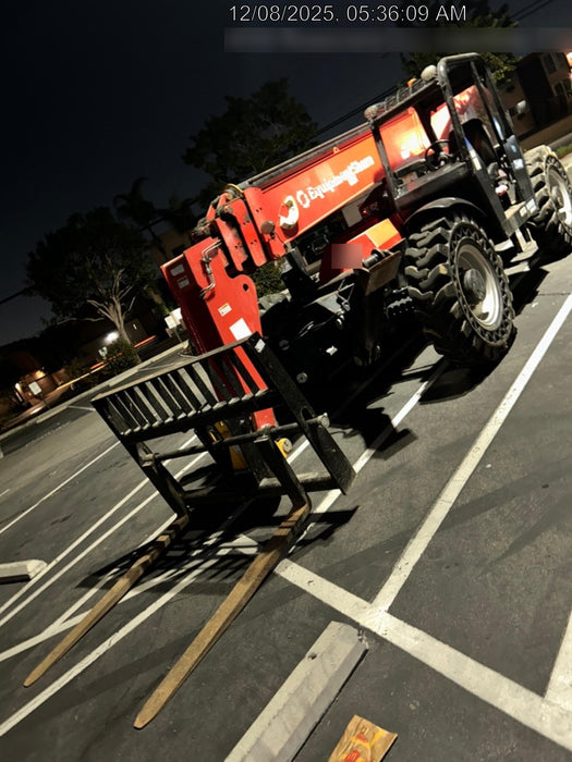 2019 Manitou MTA10055 Canopy, 120 HP, Solid Tires, Work Lights, Lift Hook, Auxiliary Hydraulics 66" Carriage and 60" Forks