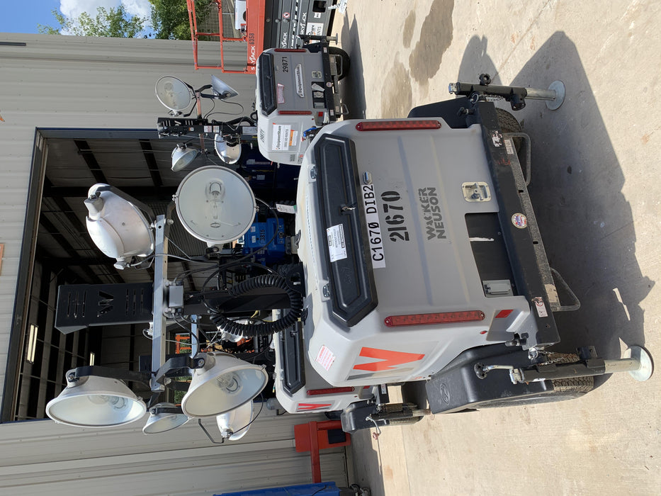 2019 Wacker Neuson LTV6L-MH Wacker Neuson LTV6L Mobile Light Tower w/Fuel Level Sensor Installed