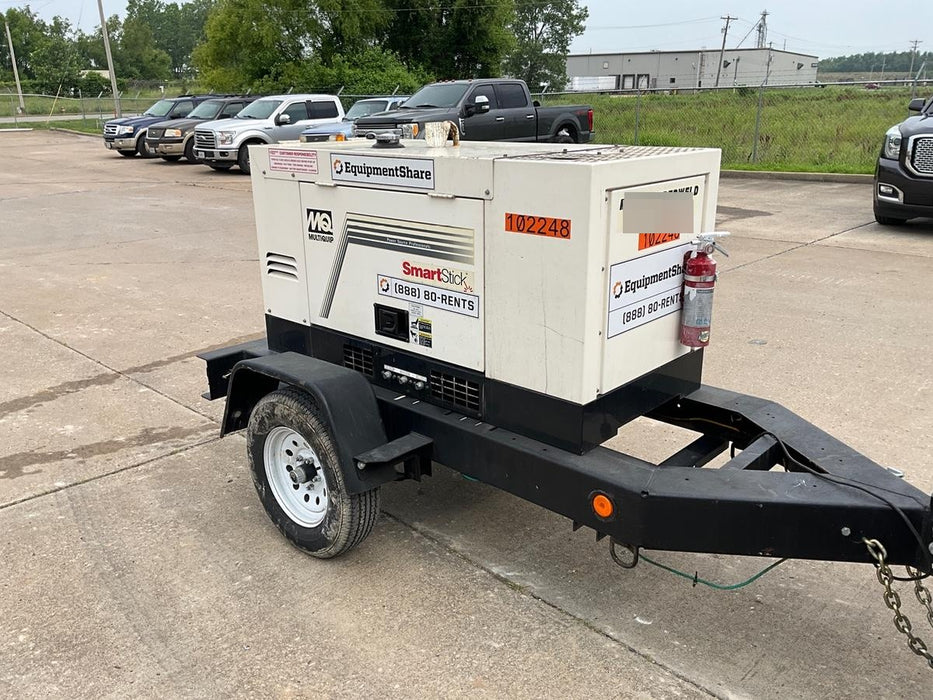 2020 Multiquip DLW400ESA4 400 amp Welder, 14kW, 120/240V, T4F Kubota, Trailer