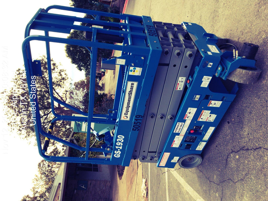 2019 Genie GS-1930 Fixed Rails with Chain Entry