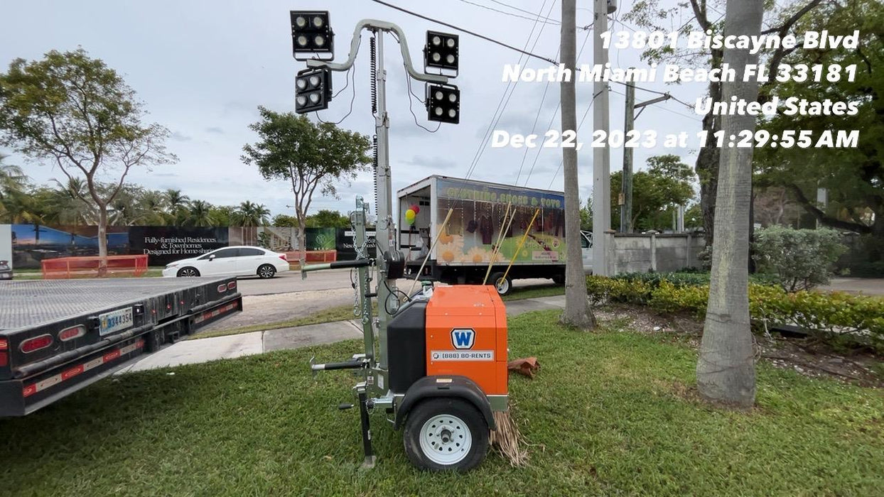 2023 Wanco WLTT-4MM4K Diesel, Deep Sea Controller, Shore Power Plug, Auto Start, (4) 350W LED Floodlights, 4kW Generator, 60 Gal Fuel Tank, 2" Ball, T3