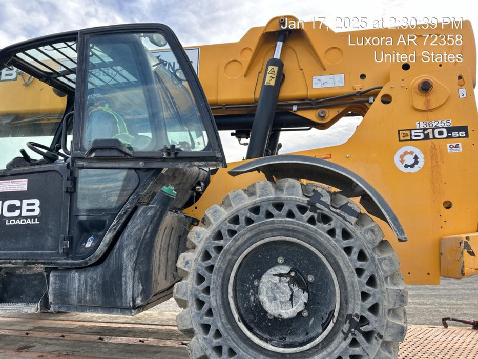 2021 JCB 510-56 74Hp Dsl, Cab/Heat/Air, Sld Tires, LED WL, Bcn, L Hook, EST