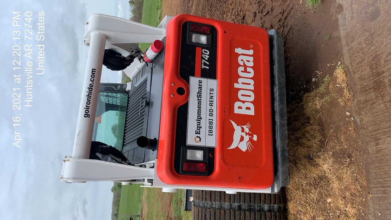 2020 Bobcat T740 74Hp T4, Cab/Heat/Air, Selectable Joystick Controls, Aux Hydraulics, Backup Alarm, P29 Performance Package, Rubber Tracks, Auto Ride Control, Reversing Fan, 7-Pin Attachment Control Kit