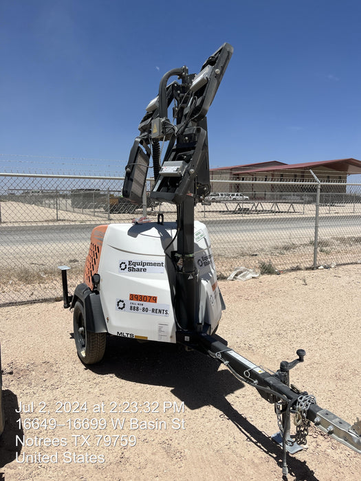 2024 Generac MLT2 Diesel, Flex Switch 120V Input, Powerzone Controller, 
(4) 320W LED Lights, 4kW Generator, 39.9 Gal Fuel Tank, 2" Ball, T3