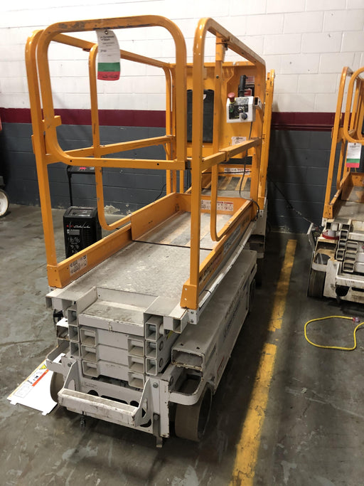 Custom Equipment HB-1430 <ul>
 <li>Hy-Brid Scissor Lift</li>
  <li>Platform capacity up to 670 lbs.</li>
  <li>Working height up to 20 ft</li>
  <li>Weighs under 1,700 lbs.</li>
  <li>Non-marking wheels </li>
</ul>