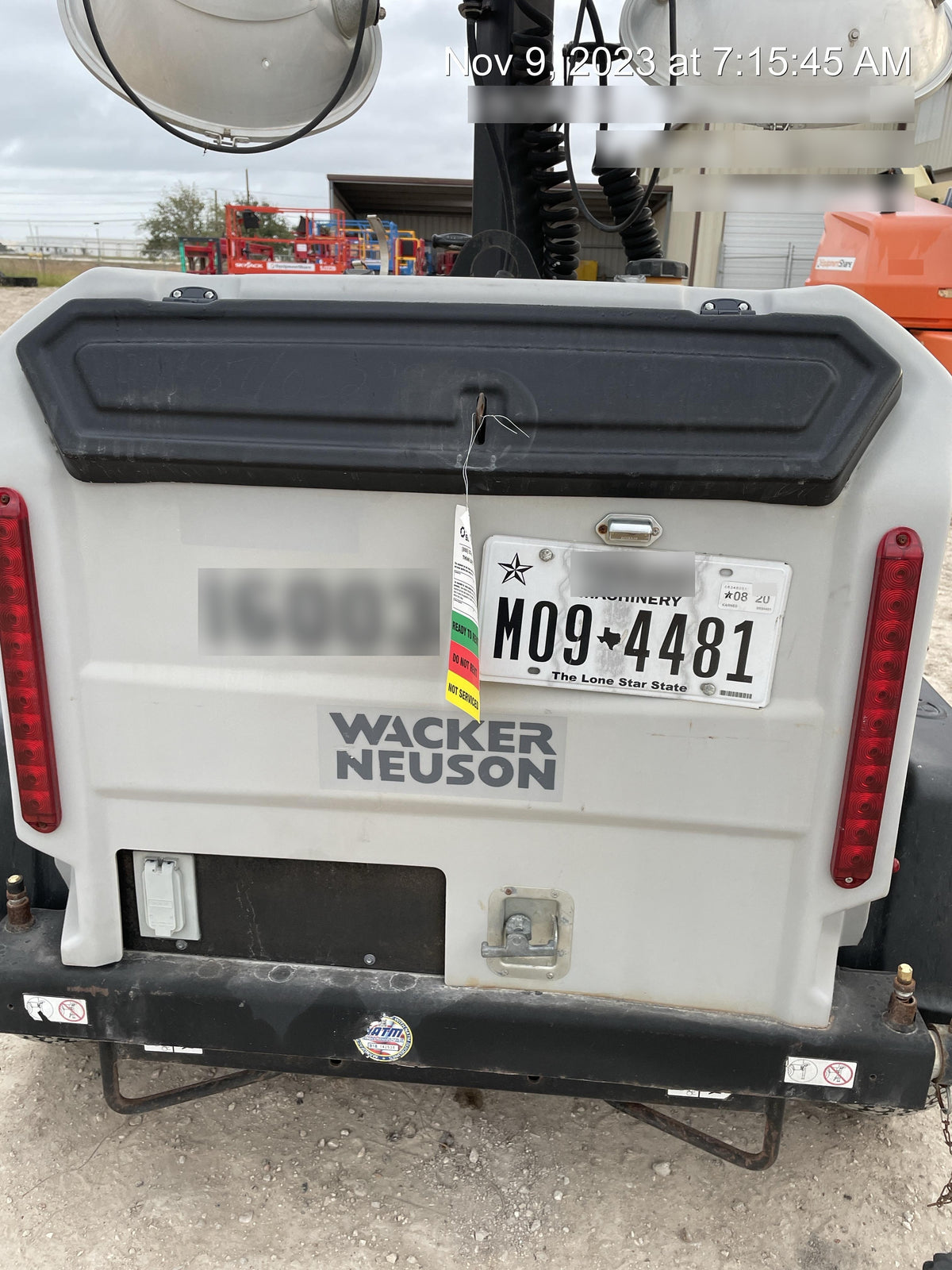 2019 Wacker Neuson LTV6L-MH Standard Options, ES Track Hardware, Fuel Level Sensor
