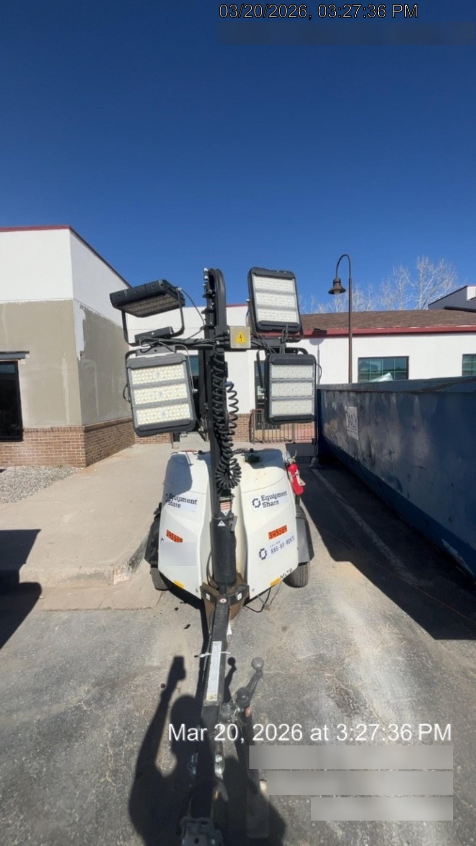 2024 Generac MLT2 Diesel, Flex Switch 120V Input, Powerzone Controller, 
(4) 320W LED Lights, 4kW Generator, 39.9 Gal Fuel Tank, 2" Ball, T3