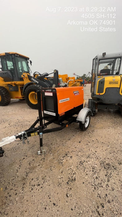 2023 Lincoln Electric LE400 Kubota V1505, Trlr, Cable Rack, Light Kit, ES Decals, T3