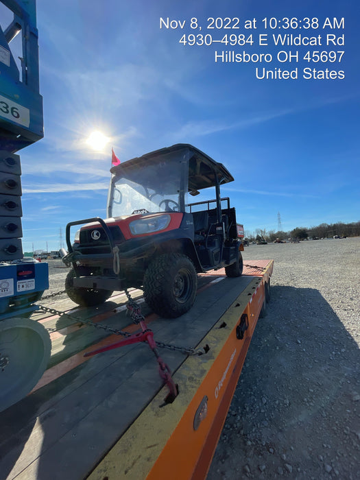 2022 Kubota RTV-X1140W-H Plastic Canopy, Windshield Acrylic Clear, LED Strobe Light, Wire Harness Kit, Back up Alarm