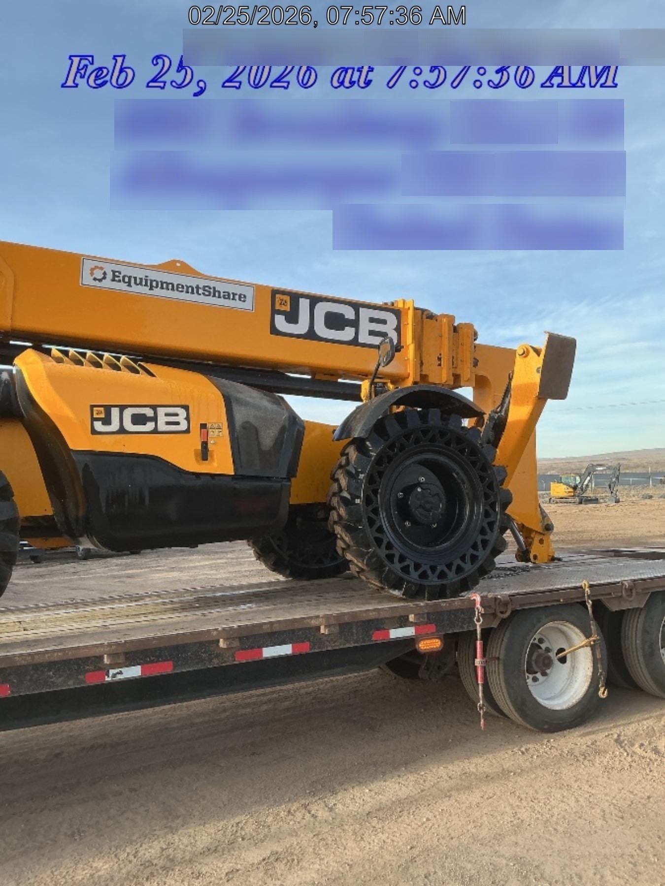 2020 JCB 512-56 Canopy, 74 HP, Solid Tires, STD Worklight, Beacon, Aux Hydraulics, Lifting Eye, Backup Alarm w/72" Carriage, 60" Forks