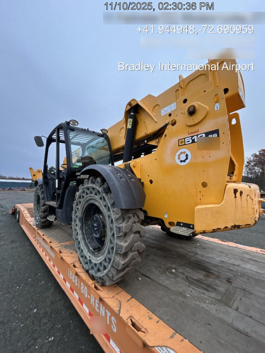 2020 JCB 512-56 Canopy, 74Hp, Solid Tires, Work Lights, Beacon, Aux Hydraulics, Back up Alarm, Lifting Eye, ES Decals