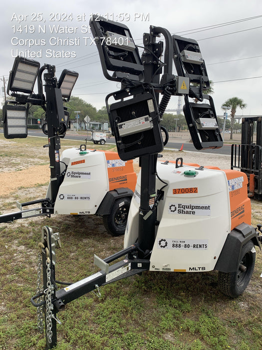 2023 Generac MLT2 Diesel, Flex Switch 120V Input, Powerzone Controller, 
(4) 320W LED Lights, 4kW Generator, 39.9 Gal Fuel Tank, 2" Ball, T3