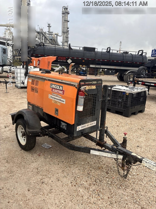 2021 Lincoln Electric Vantage 322 Vantage 322 Ready Pak 3 w/ Telematics & Decals, ORANGE (includes trailer, cable rack, fender light kit)