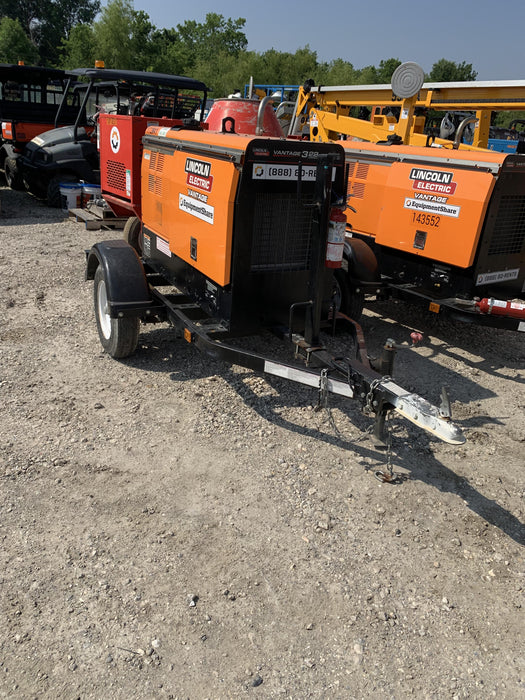 2021 Lincoln Electric Vantage 322 Vantage 322 Ready Pak 3 w/ Decals, ORANGE (includes trailer, cable rack, fender light kit) NO Telematics