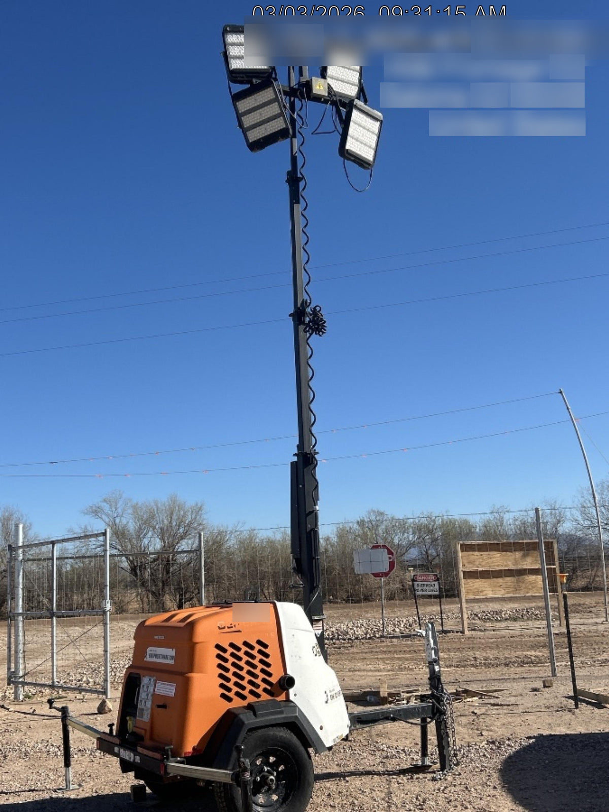 2023 Generac MLT2 Diesel, Flex Switch 120V Input, Powerzone Controller, (4) 320W LED Lights, 4kW Generator, 39.9 Gal Fuel Tank, 2" Ball, T3