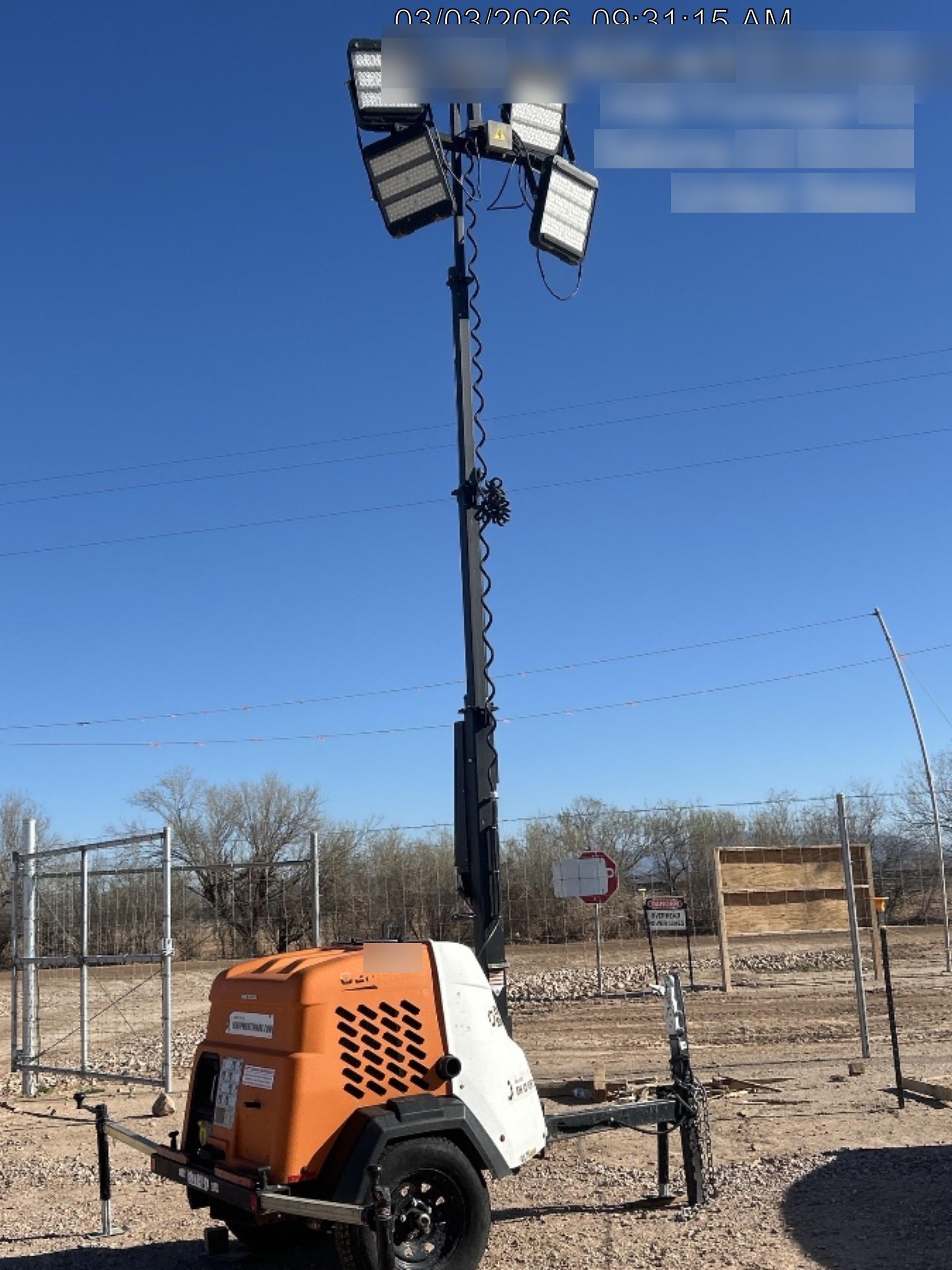 2023 Generac MLT2 Diesel, Flex Switch 120V Input, Powerzone Controller, (4) 320W LED Lights, 4kW Generator, 39.9 Gal Fuel Tank, 2" Ball, T3