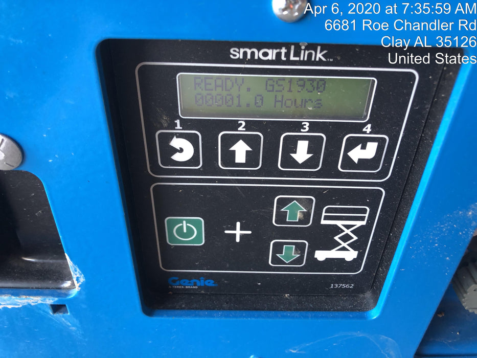 2019 Genie GS-1930 Fixed Rails with Chain Entry