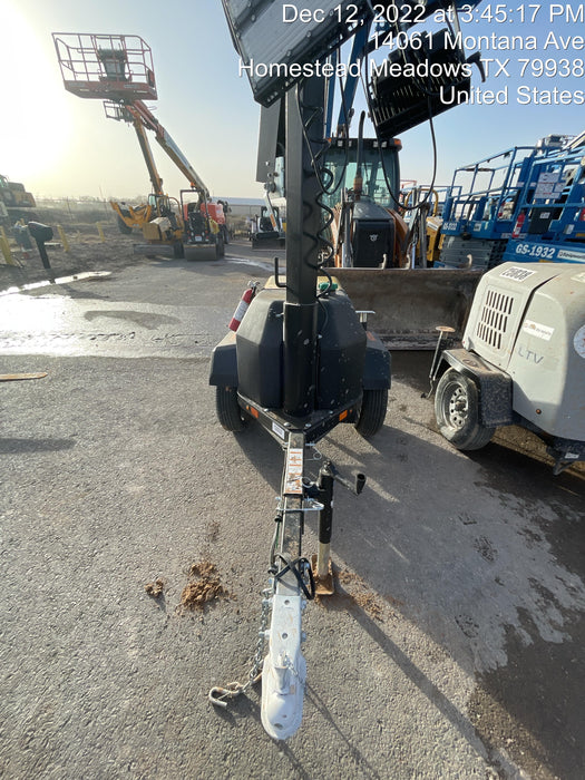 2022 Allmand NLV3GR (4) LED Light Fixture 350W, 23' Vertical Mast, 3kW Prime, Towable, ES Decals, T3