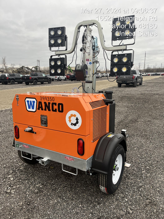 2024 Wanco WLTT-4MM4K Diesel, Deep Sea Controller, Shore Power Plug, Auto Start, (4) 350W LED Floodlights, 4kW Generator, 60 Gal Fuel Tank, 2" Ball, T3