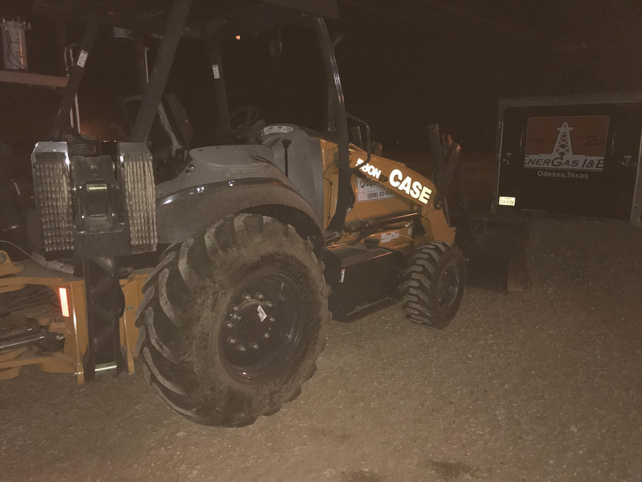 2019 Case 580N EP Canopy, 4WD, 1-Way Aux Hydraulics, Pilot Controls, Ride Control and Loader Aux Hydraulics, 900 LB. Front CWT, 82" HD LONG LIP (1 CU. YD.) W/BOCE AND LIFT EYES, FLIP OVER/STABILIZER PADS COMB