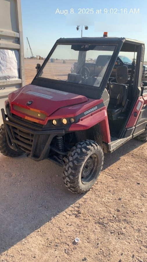 2021 Yanmar YU1000 Canopy, Steel Wheel, Poly WindShield, Beacon, Backup Alarm