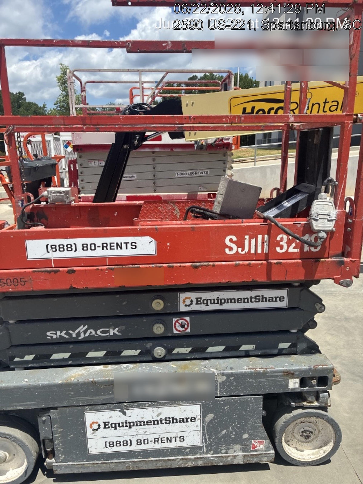 2019 Skyjack SJIII-3219 Standard Options, Trojan Batteries