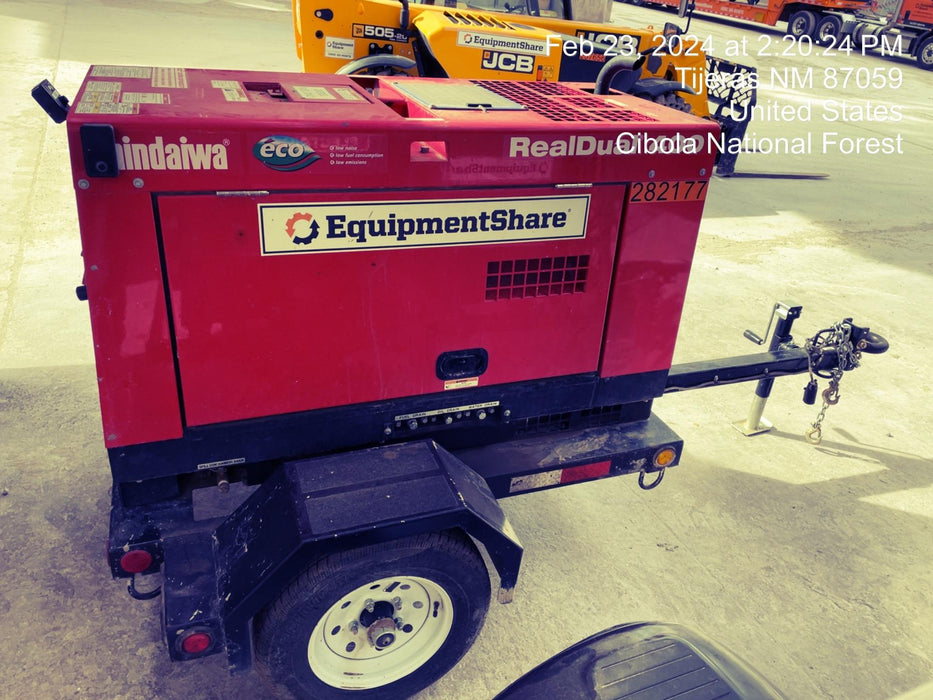 2022 Shindaiwa DGW400MDL Kubota D902 Engine, 23 HP, Dual Op Welder, Wire, Arc, Droop Stick, Tig, and CC Stick Functionality, Simulphase, 3 Phase and 1 Phase Gen Output, Single Axle NB Trlr, Slr Trckl Chrg 12V 12W, Fire Ext