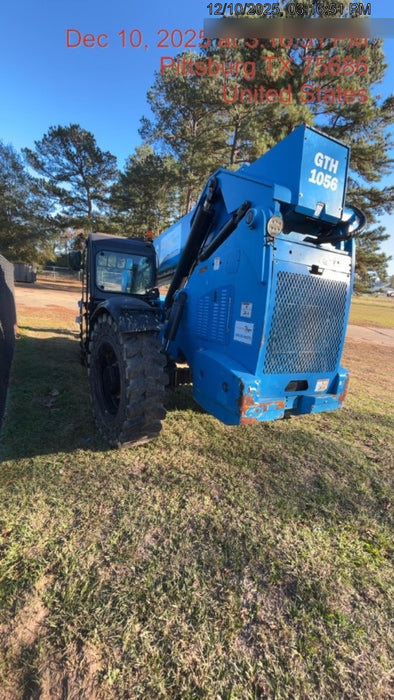 2019 Genie GTH-1056 Cab/Heat/AC, Solid RT Tires, LED Work Lights, Beacon 60" QA Carriage, 60" Forks