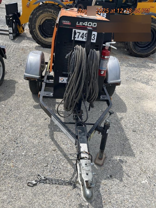 2022 Lincoln Electric LE400 Kubota V1505, Trlr, Cable Rack, Light Kit, ES Decals, T3