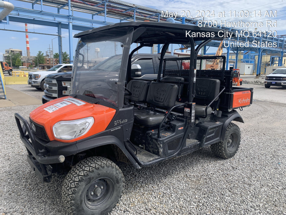 2022 Kubota RTV-X1140W-H Plastic Canopy, Windshield Acrylic Clear, LED Strobe Light, Wire Harness Kit, Back up Alarm