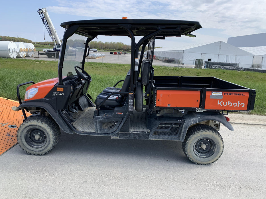 2022 Kubota RTV-X1140W-H Plastic Canopy, Windshield Acrylic Clear, LED Strobe Light, Wire Harness Kit, Back up Alarm