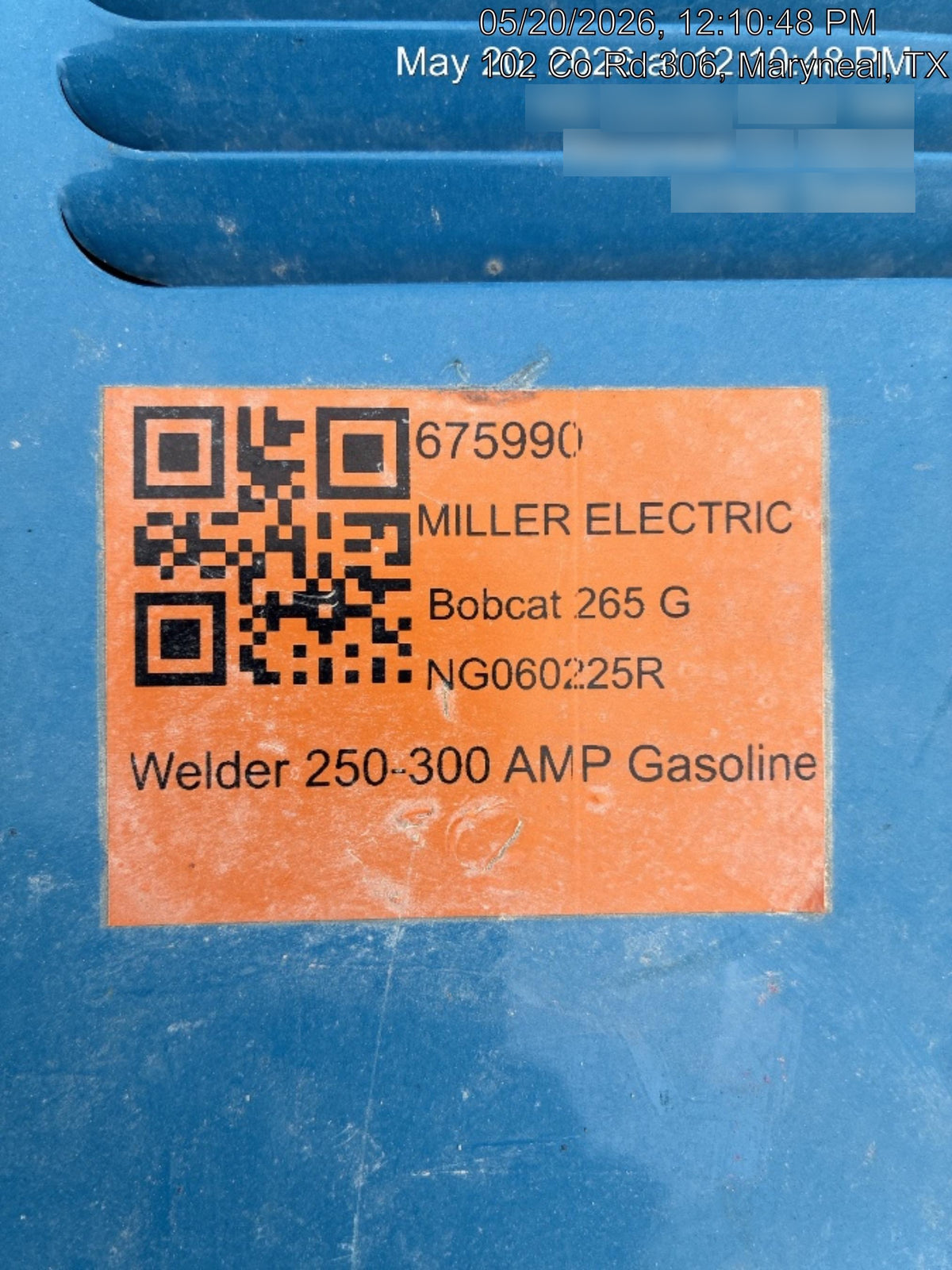 2026 MILLER ELECTRIC Bobcat 265 G