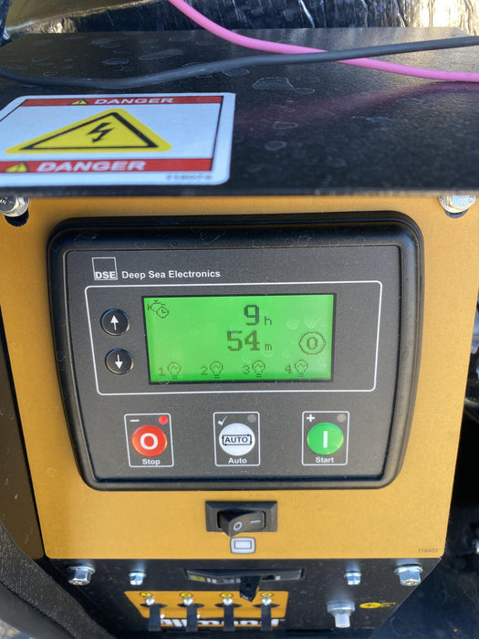 Allmand NLV3GR (4) LED Light Fixture 350W, 23' Vertical Mast, 3kW Prime, Towable, Deep Sea L401, Leveling Jacks, Yanmar T4F 5.8hp