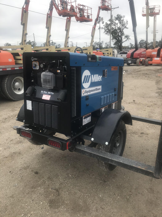 2020 Miller Electric BIG BLUE 400 Trailer Mounted Welder