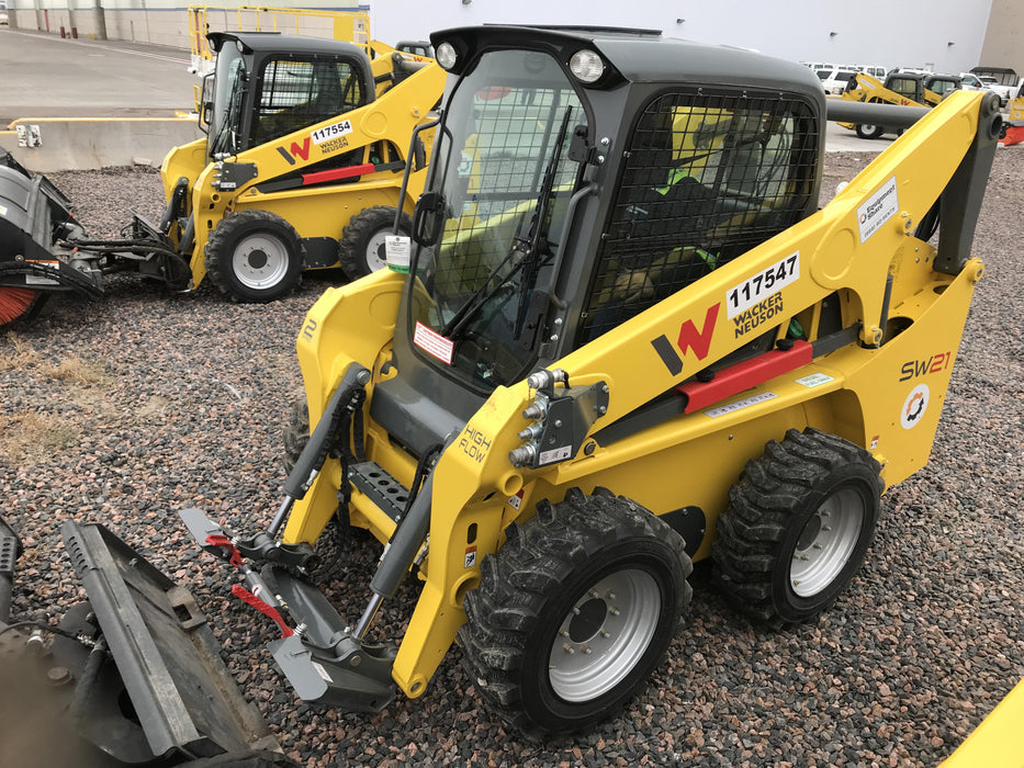 Wacker Neuson SW21 Cab/Heat/Air, High Flow, Selectable EH Joystick Controls, Cyclonic Engine Pre-Cleaner, 2 Speed Joystick