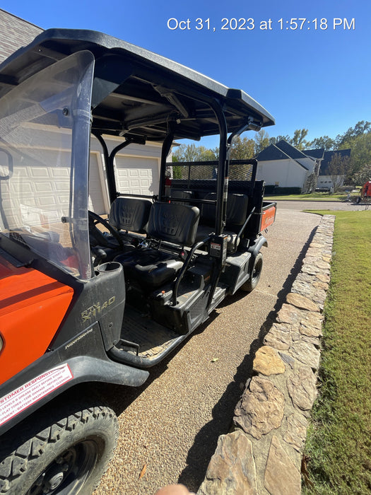 2021 Kubota RTV-X1140W-H Plastic Canopy, Windshield Acrylic Clear, LED Strobe Light, Wire Harness Kit, Back up Alarm