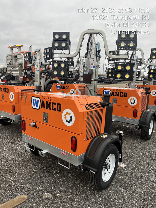 2024 Wanco WLTT-4MM4K Diesel, Deep Sea Controller, Shore Power Plug, Auto Start, (4) 350W LED Floodlights, 4kW Generator, 60 Gal Fuel Tank, 2" Ball, T3