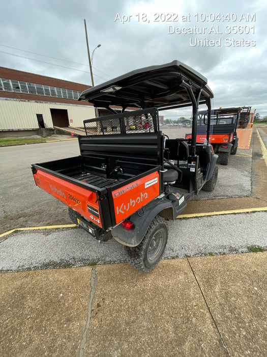 2022 Kubota RTV-X1140W-H Plastic Canopy, Windshield Acrylic Clear, LED Strobe Light, Wire Harness Kit, Back up Alarm