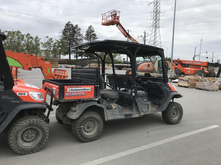 2019 Kubota RTV-X1140W-H 4wd Utility Cart, LED Strobe, Windshield Tempered Glass, Plastic Canopy, Wire Harness Kit, Backup Alarm