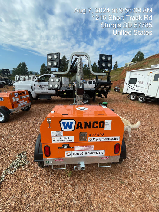 2024 Wanco WLTT-4MM4K Diesel, Deep Sea Controller, Shore Power Plug, Auto Start, (4) 350W LED Floodlights, 4kW Generator, 60 Gal Fuel Tank, 2" Ball, T3