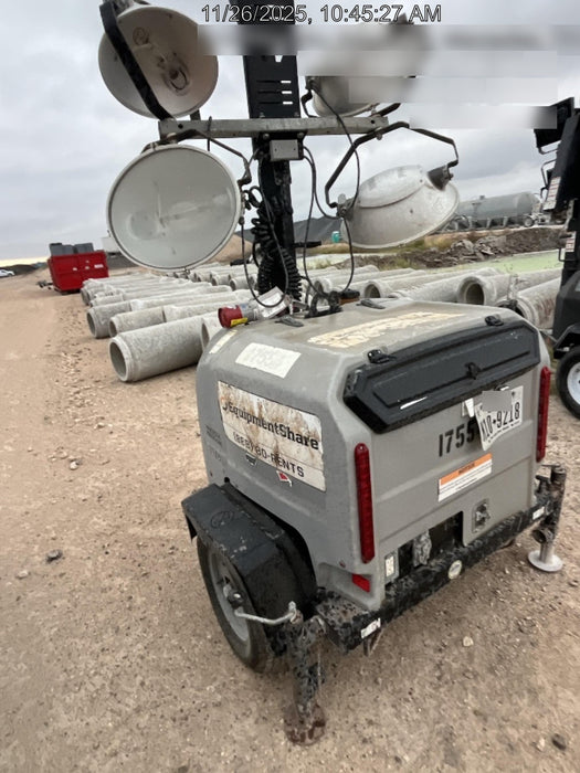 2018 Wacker Neuson LTV6K-MH Wacker Neuson LTV6K Mobile Light Tower w/Fuel Level Sensor Installed, Trailer VIN 5XFLV0416JM004545