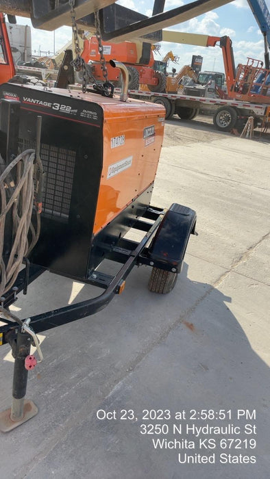 2021 Lincoln Electric Vantage 322 Vantage 322 Ready Pak 3 w/ Decals, ORANGE (includes trailer, cable rack, fender light kit) NO Telematics