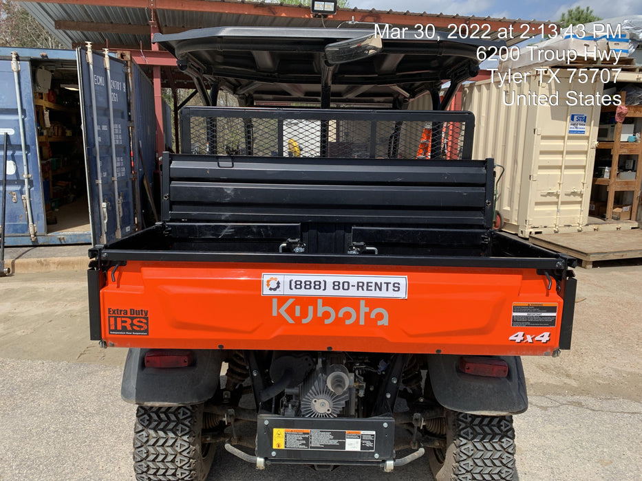 2022 Kubota RTV-X1140W-H Plastic Canopy, Windshield Acrylic Clear, LED Strobe Light, Wire Harness Kit, Back up Alarm