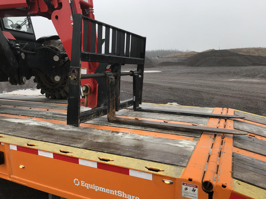 2019 Manitou MTA10055 Cab/Heat/Air, 120 HP, Solid Tires, Work Lights, Lift Hook, Auxiliary Hydraulics 66" Carriage and 60" Forks