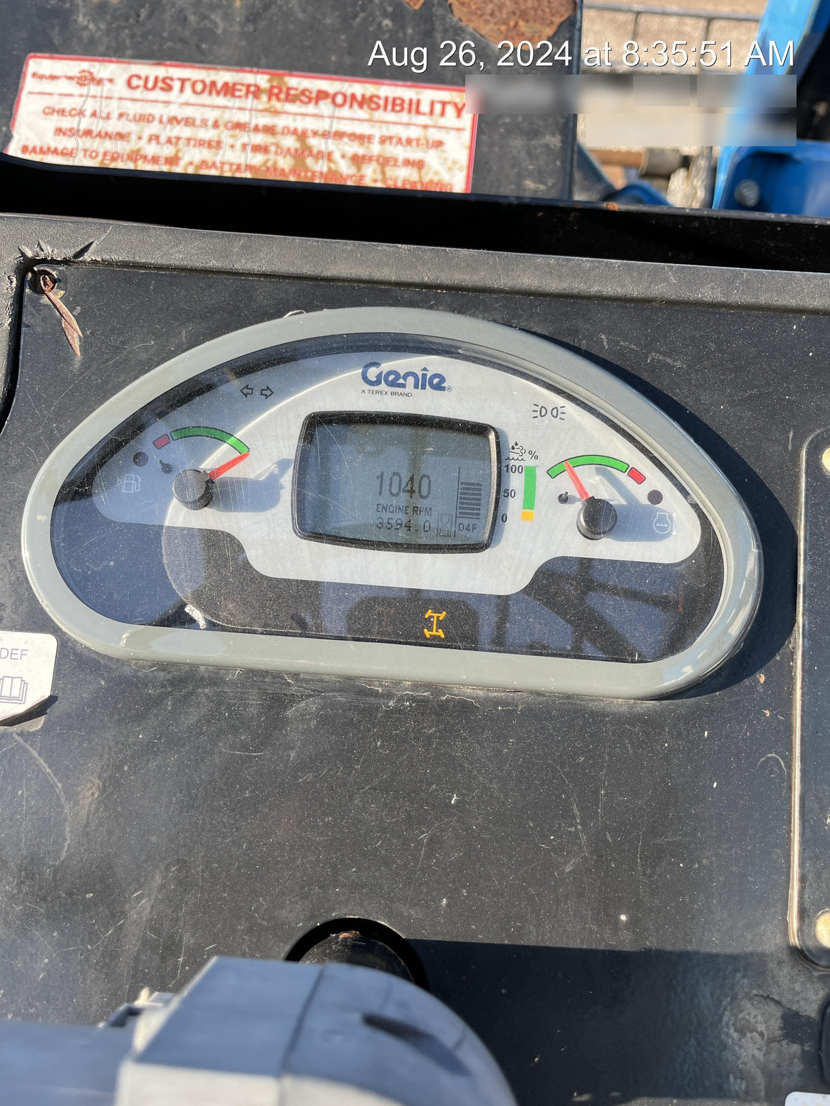 2017 GENIE GTH-1056