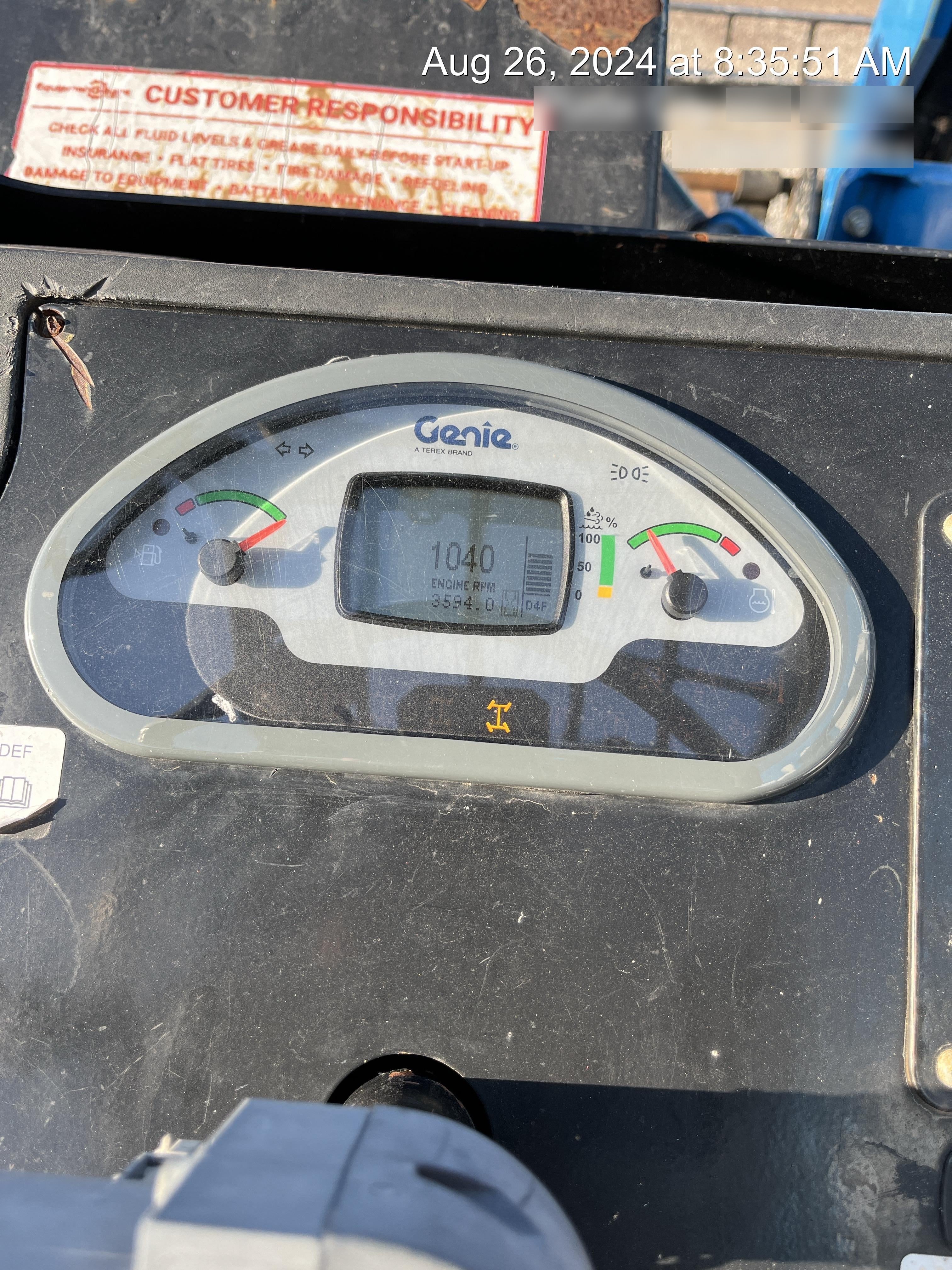 2017 GENIE GTH-1056